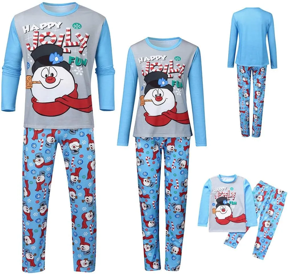 Family Matching Christmas Pajamas Set Cotton Xmas Deer Holiday Pajamas Sleepwear Dad Mom Kids PJs