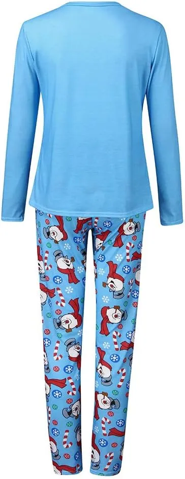 Family Matching Christmas Pajamas Set Cotton Xmas Deer Holiday Pajamas Sleepwear Dad Mom Kids PJs