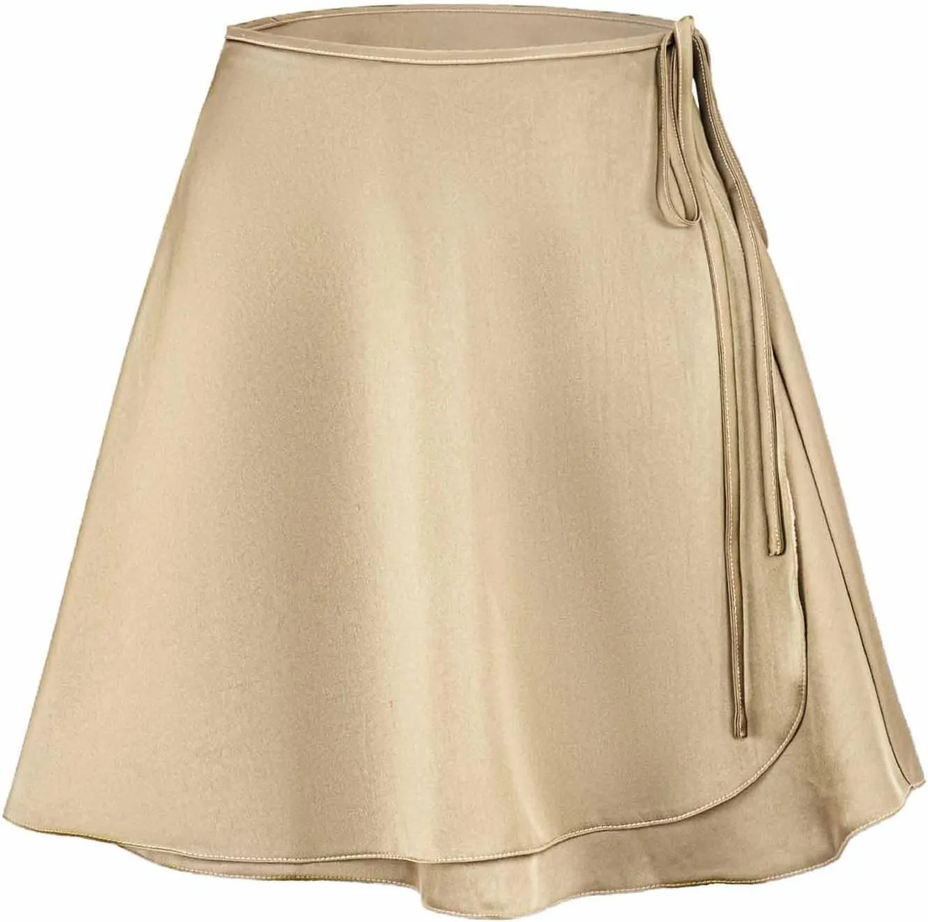 Flowy Skirts Women Drawstring High Waist Skirts Lightweight Dress Skirts Bussiness Casual Skirts Mini Pleated Skirt