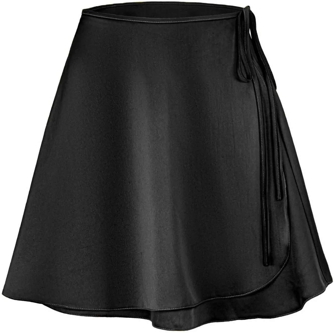 Flowy Skirts Women Drawstring High Waist Skirts Lightweight Dress Skirts Bussiness Casual Skirts Mini Pleated Skirt