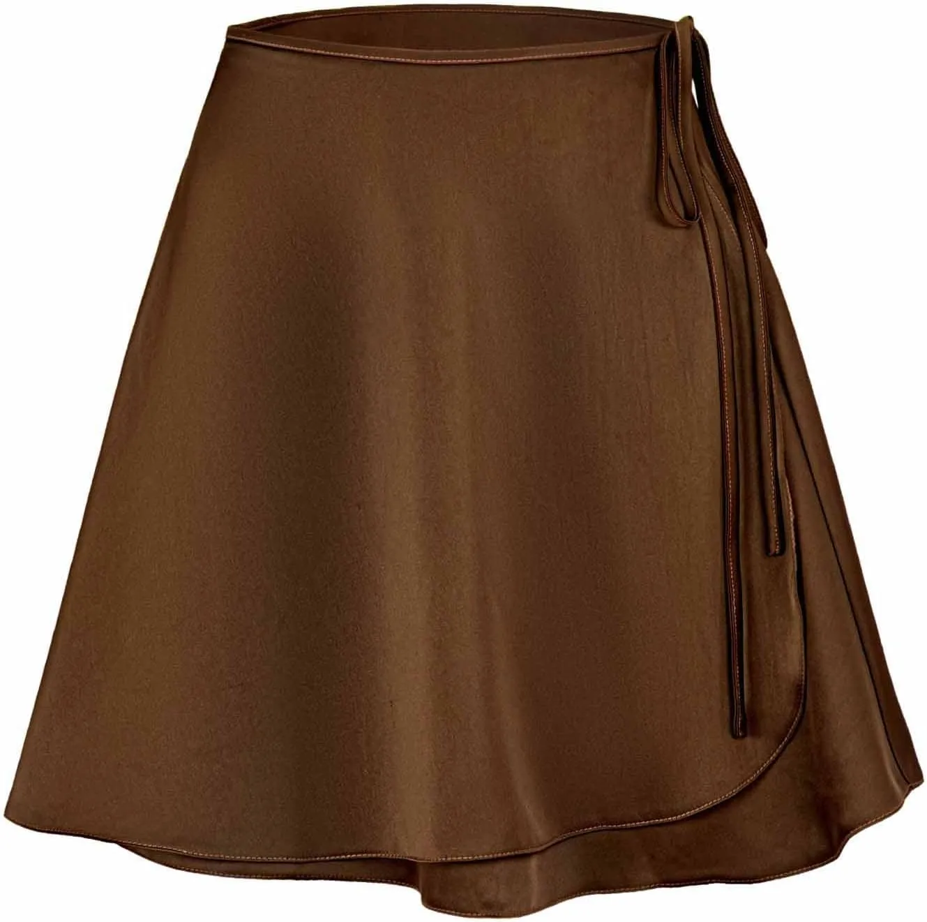 Flowy Skirts Women Drawstring High Waist Skirts Lightweight Dress Skirts Bussiness Casual Skirts Mini Pleated Skirt