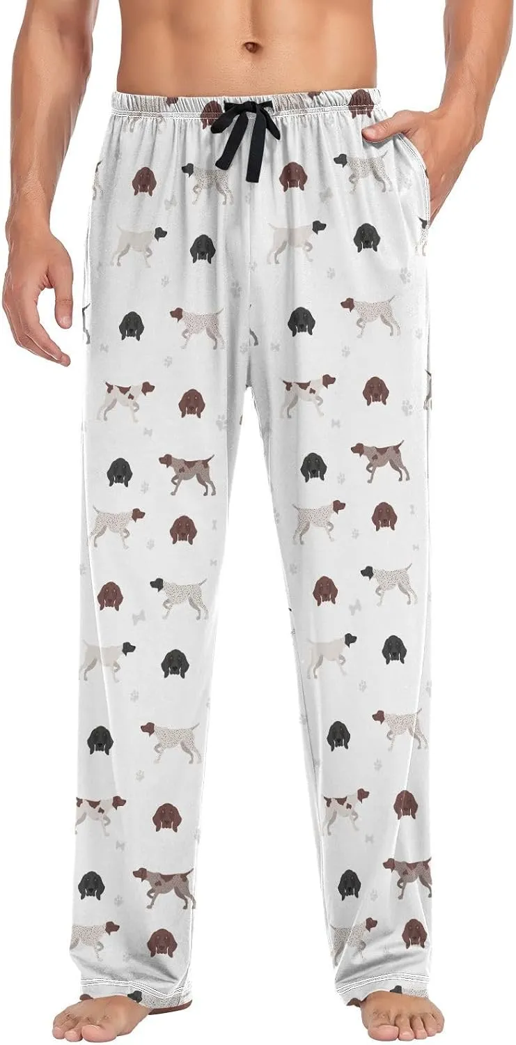 German Shorthaired Pointer Dogs Men's Pajama Pants Sleepwear Lounge Pajama Bottoms
