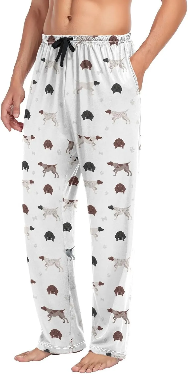 German Shorthaired Pointer Dogs Men's Pajama Pants Sleepwear Lounge Pajama Bottoms