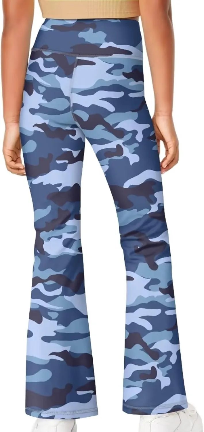 Girls Yoga Pants Size 5-14 Cute Flare Leggings for Girls Bell Bottoms