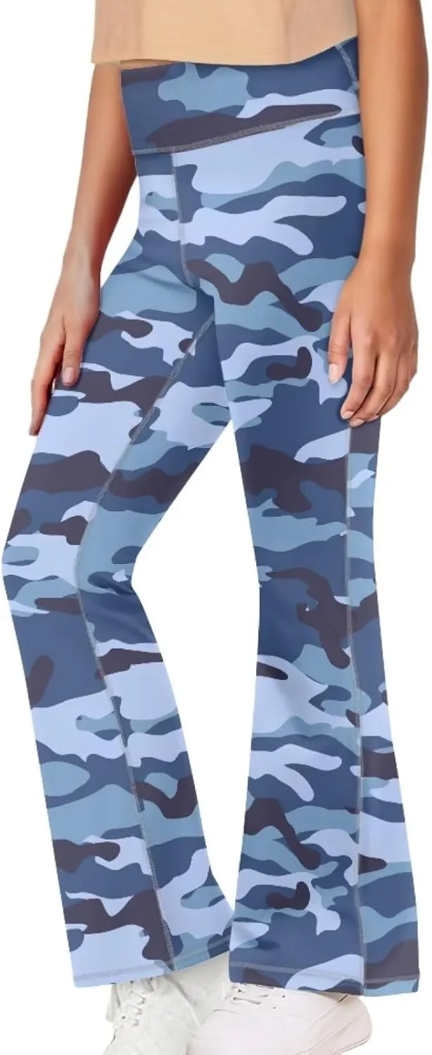 Girls Yoga Pants Size 5-14 Cute Flare Leggings for Girls Bell Bottoms