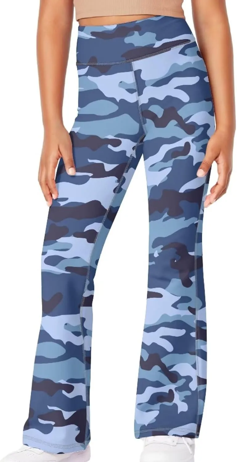 Girls Yoga Pants Size 5-14 Cute Flare Leggings for Girls Bell Bottoms