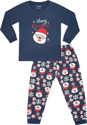 GRPSKCOS Kids Christmas Pajamas Toddler Kids Sleepwear Boys Girls Santa Claus Pajamas Winter Nightwear 2-12 Years