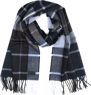Hickey Freeman Patterned 100% Italian Cashmere Scarf for Men – Ultra-Soft Men’s Winter Scarves, 66-Inches x 12-Inches