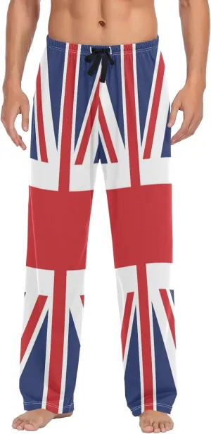 Kigai Men's Pajamas Pants British Flag Sleep Bottoms Pants Lounge Sleepwear - XXL
