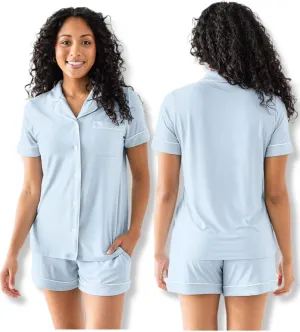 Kindred Bravely Clea Maternity Pajamas & Postpartum Lounge Sets for Women, Short Sleeve Nursing Pajamas