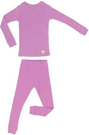 Laas 100% Organic Cotton Pajamas, Unisex, Girls, Boys, Snug Fitting Pajamas, 2-Piece set