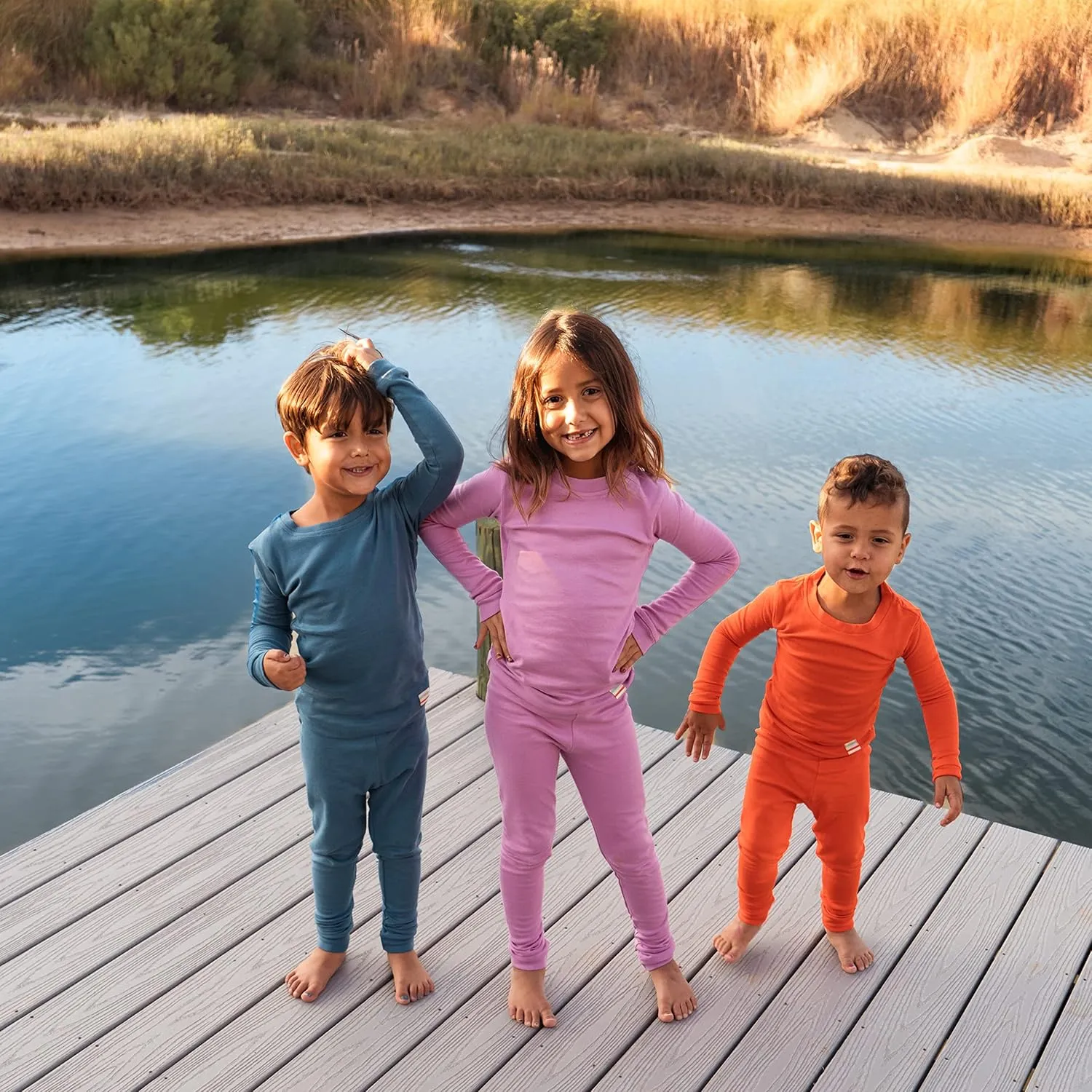Laas 100% Organic Cotton Pajamas, Unisex, Girls, Boys, Snug Fitting Pajamas, 2-Piece set