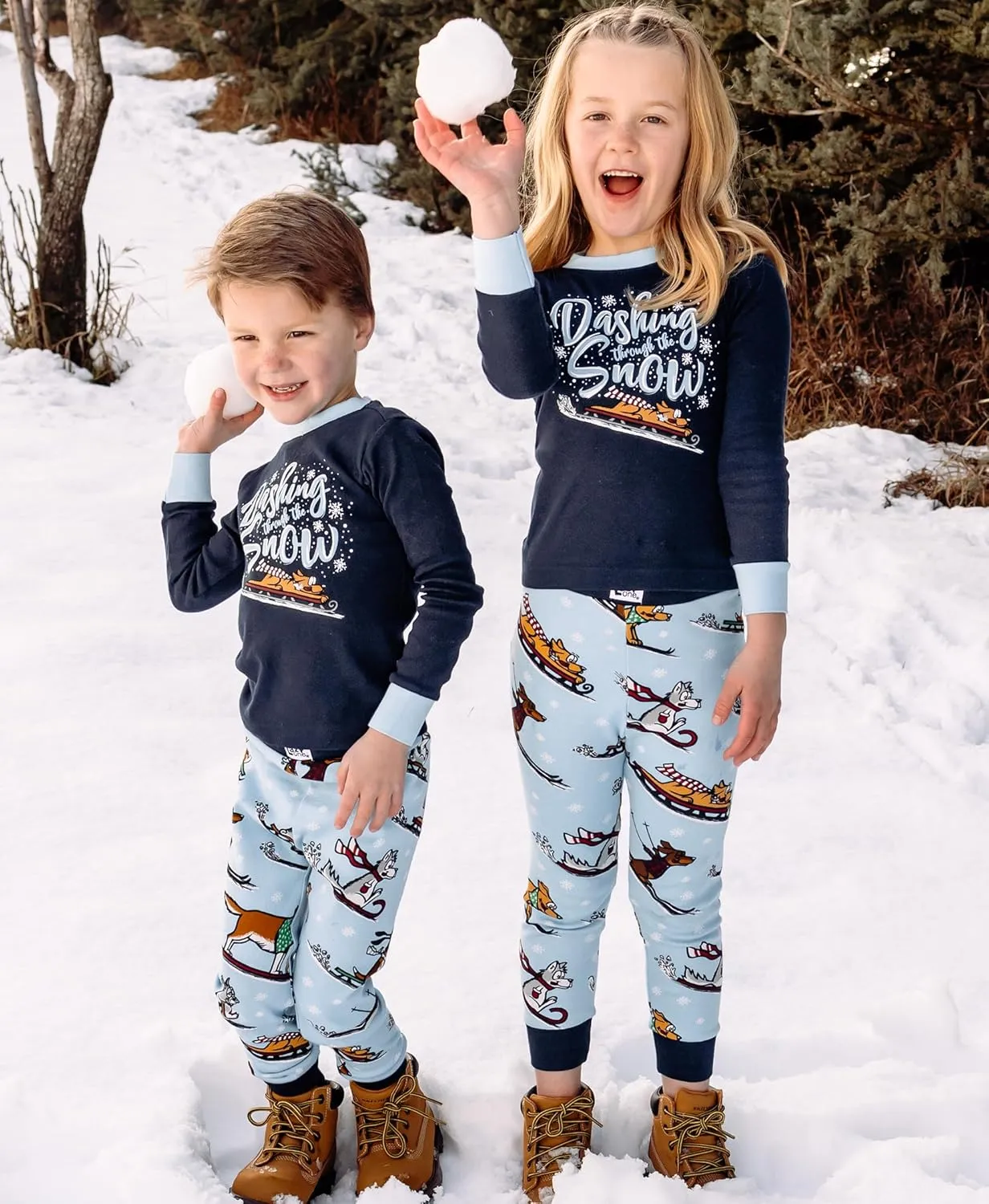Lazy One Matching Holiday Pajamas for Family, Holiday Pajama Sets for Adults, Teens, Kids, Baby and Dog