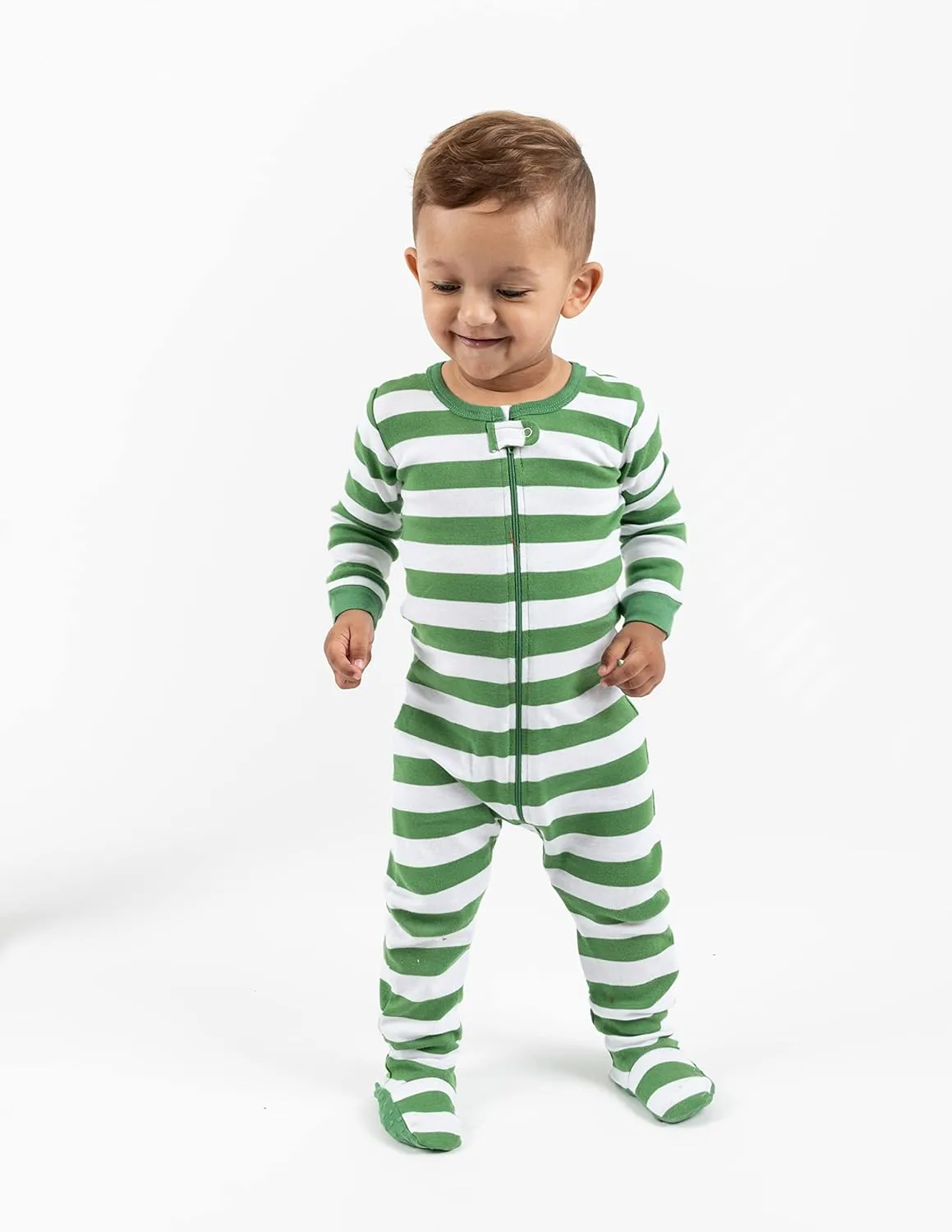 Leveret Kids Pajamas Baby Boys Girls Christmas Footed Pajamas Sleeper 100% Cotton (Size 6-12 Months-5 Toddler)