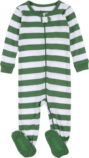 Leveret Kids Pajamas Baby Boys Girls Christmas Footed Pajamas Sleeper 100% Cotton (Size 6-12 Months-5 Toddler)