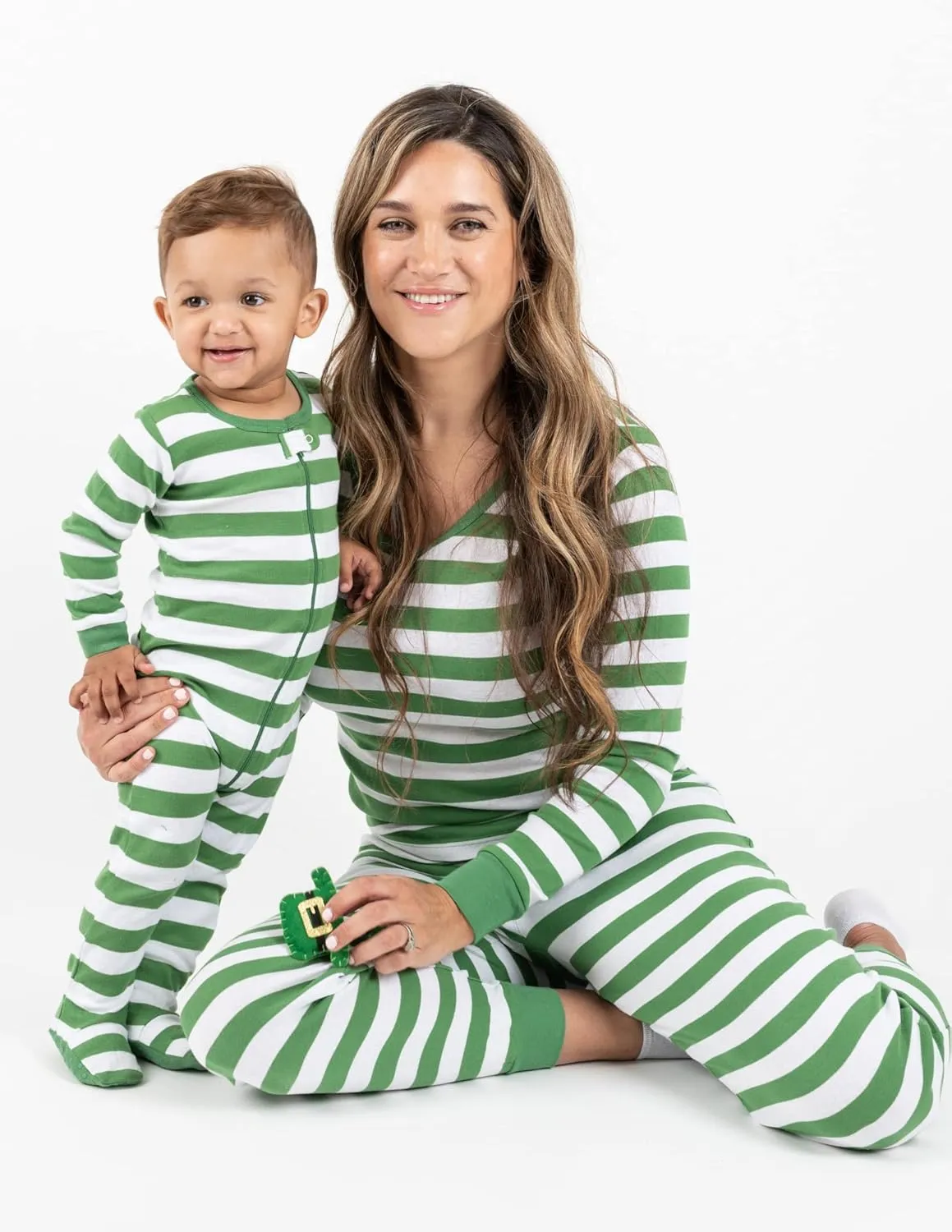 Leveret Kids Pajamas Baby Boys Girls Christmas Footed Pajamas Sleeper 100% Cotton (Size 6-12 Months-5 Toddler)