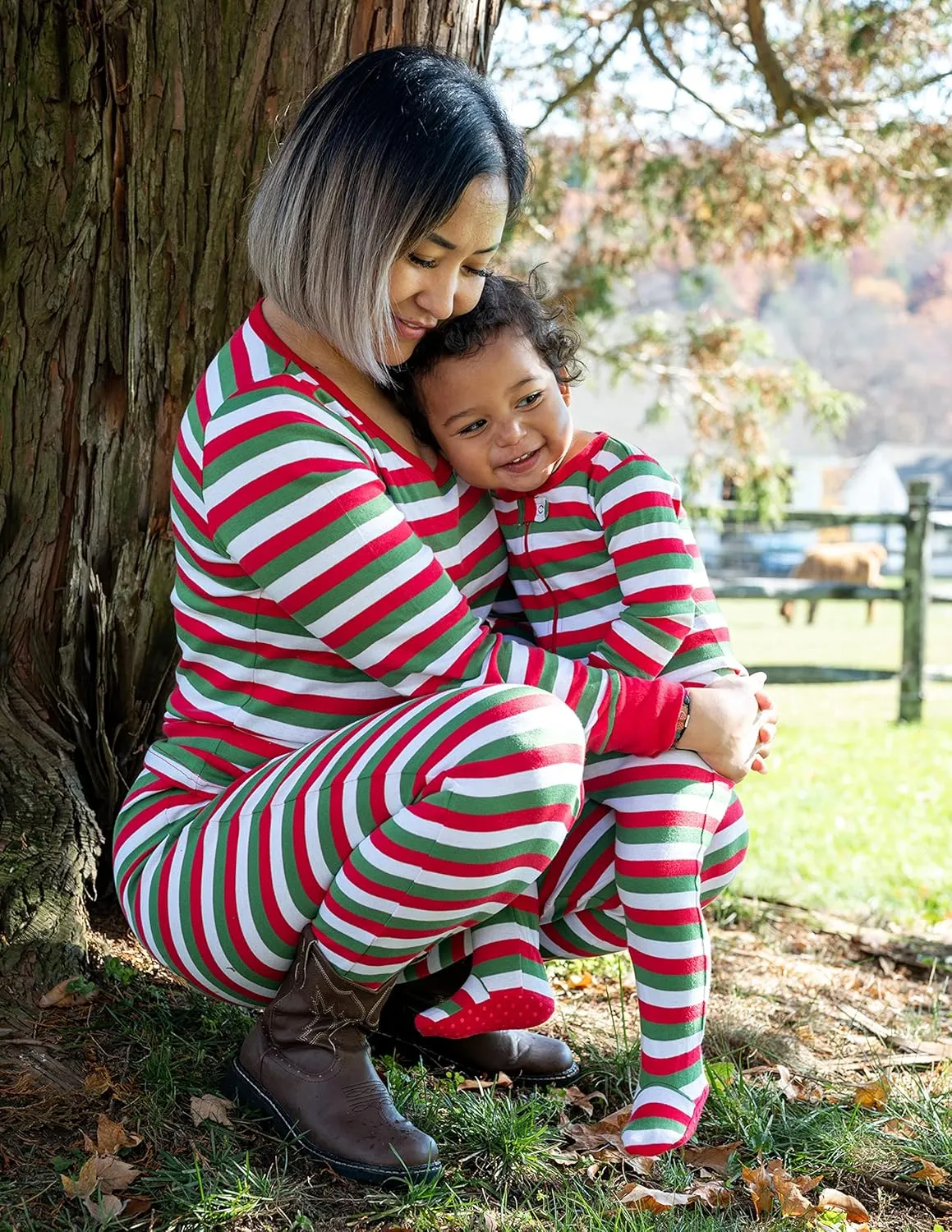 Leveret Kids Pajamas Baby Boys Girls Christmas Footed Pajamas Sleeper 100% Cotton (Size 6-12 Months-5 Toddler)