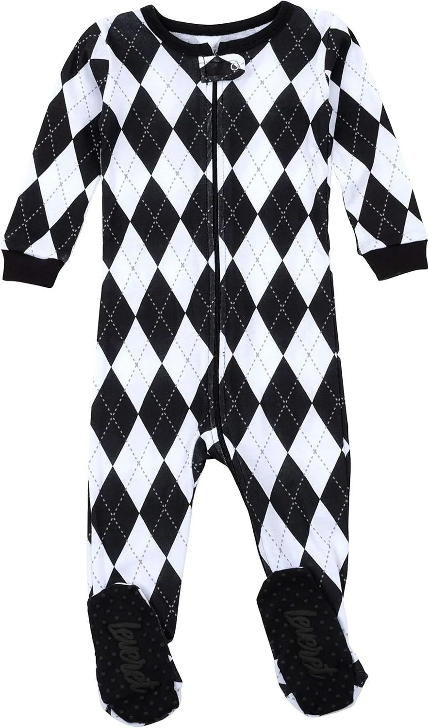 Leveret Kids Pajamas Baby Boys Girls Christmas Footed Pajamas Sleeper 100% Cotton (Size 6-12 Months-5 Toddler)