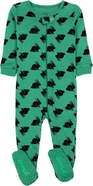 Leveret Kids Pajamas Baby Boys Girls Footed Pajamas Sleeper 100% Cotton Plaids (Size 6-12 Months-5 Toddler)