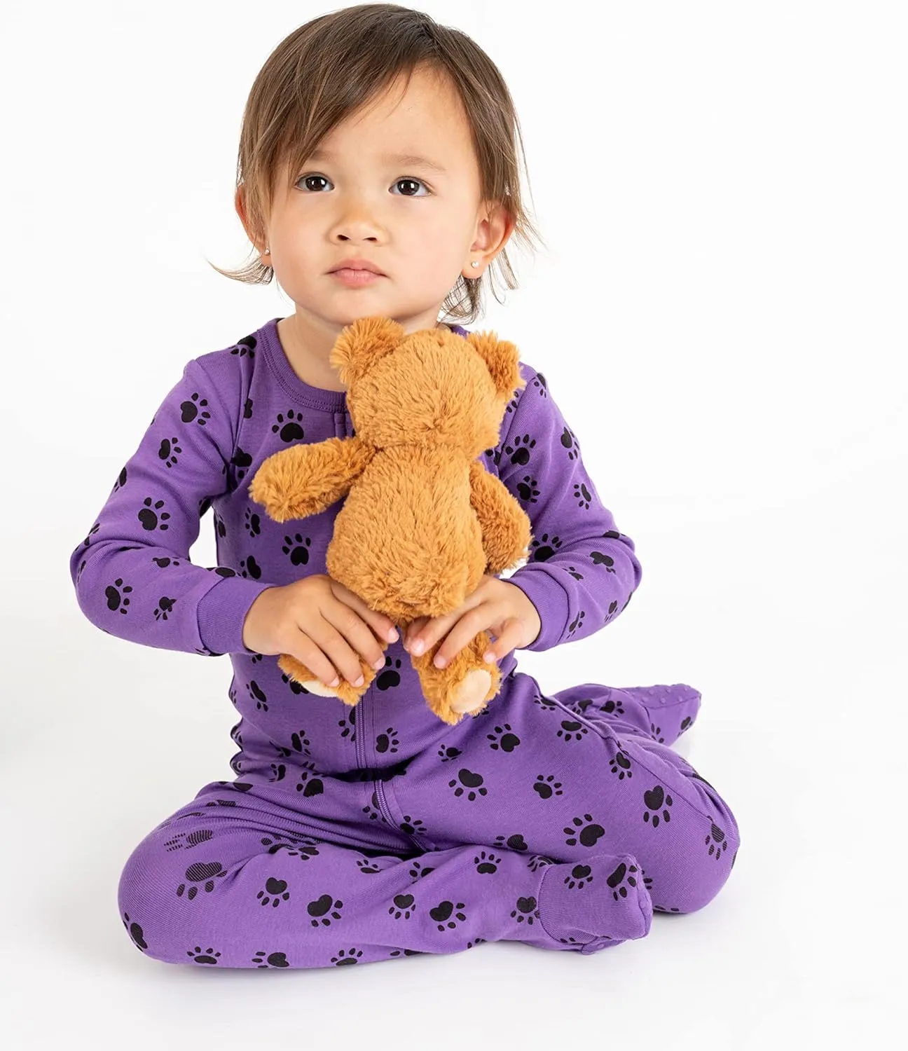 Leveret Kids Pajamas Baby Boys Girls Footed Pajamas Sleeper 100% Cotton (Size 6-12 Months-5 Toddler)