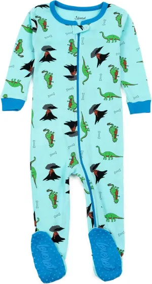 Leveret Kids Pajamas Baby Boys Girls Footed Pajamas Sleeper 100% Cotton (Size 6-12 Months-5 Toddler)