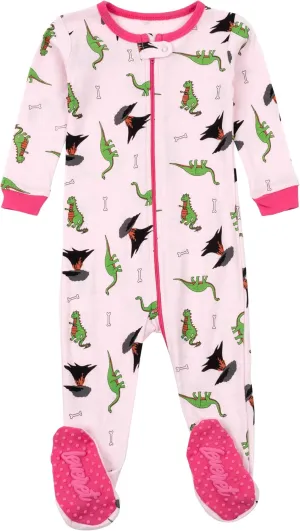 Leveret Kids Pajamas Baby Boys Girls Footed Pajamas Sleeper 100% Cotton (Size 6-12 Months-5 Toddler)