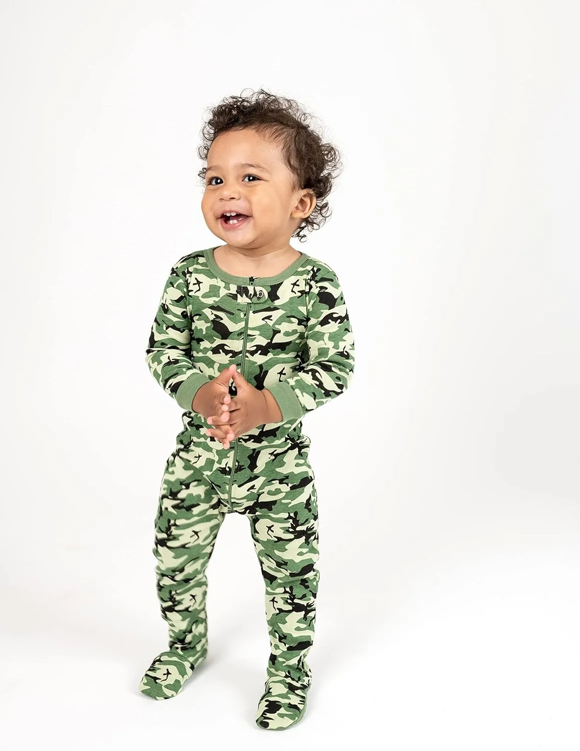 Leveret Kids Pajamas Baby Boys Girls Footed Pajamas Sleeper 100% Cotton (Size 6-12 Months-5 Toddler)