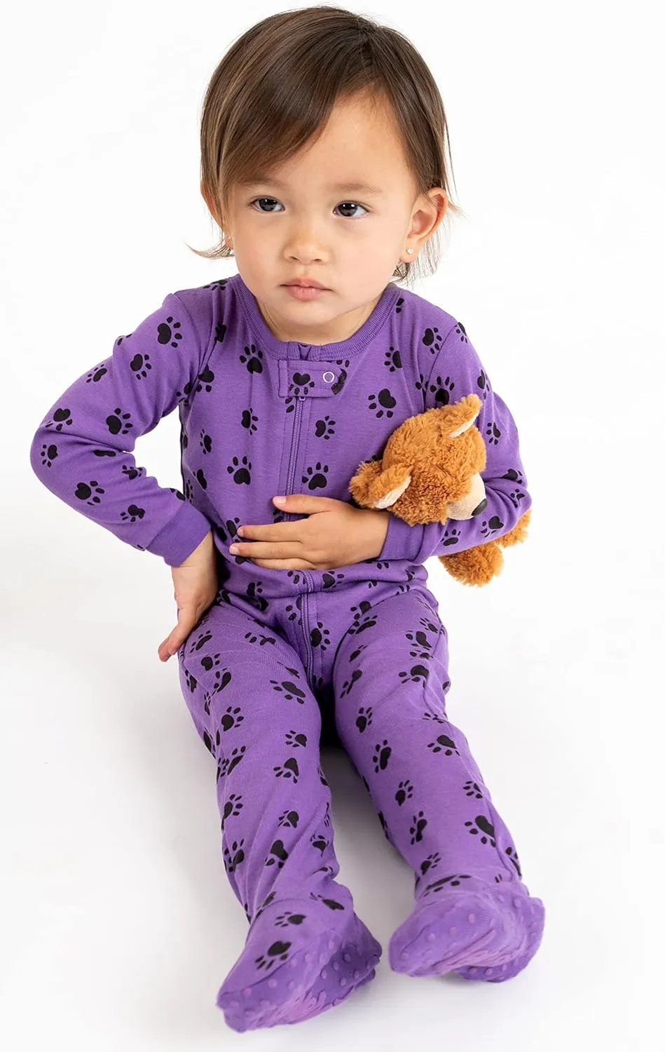 Leveret Kids Pajamas Baby Boys Girls Footed Pajamas Sleeper 100% Cotton (Size 6-12 Months-5 Toddler)