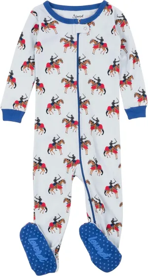 Leveret Kids Pajamas Baby Boys Girls Footed Pajamas Sleeper 100% Cotton (Size 6-12 Months-5 Toddler)