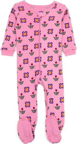Leveret Kids Pajamas Baby Boys Girls Footed Pajamas Sleeper 100% Cotton (Size 6-12 Months-5 Toddler)