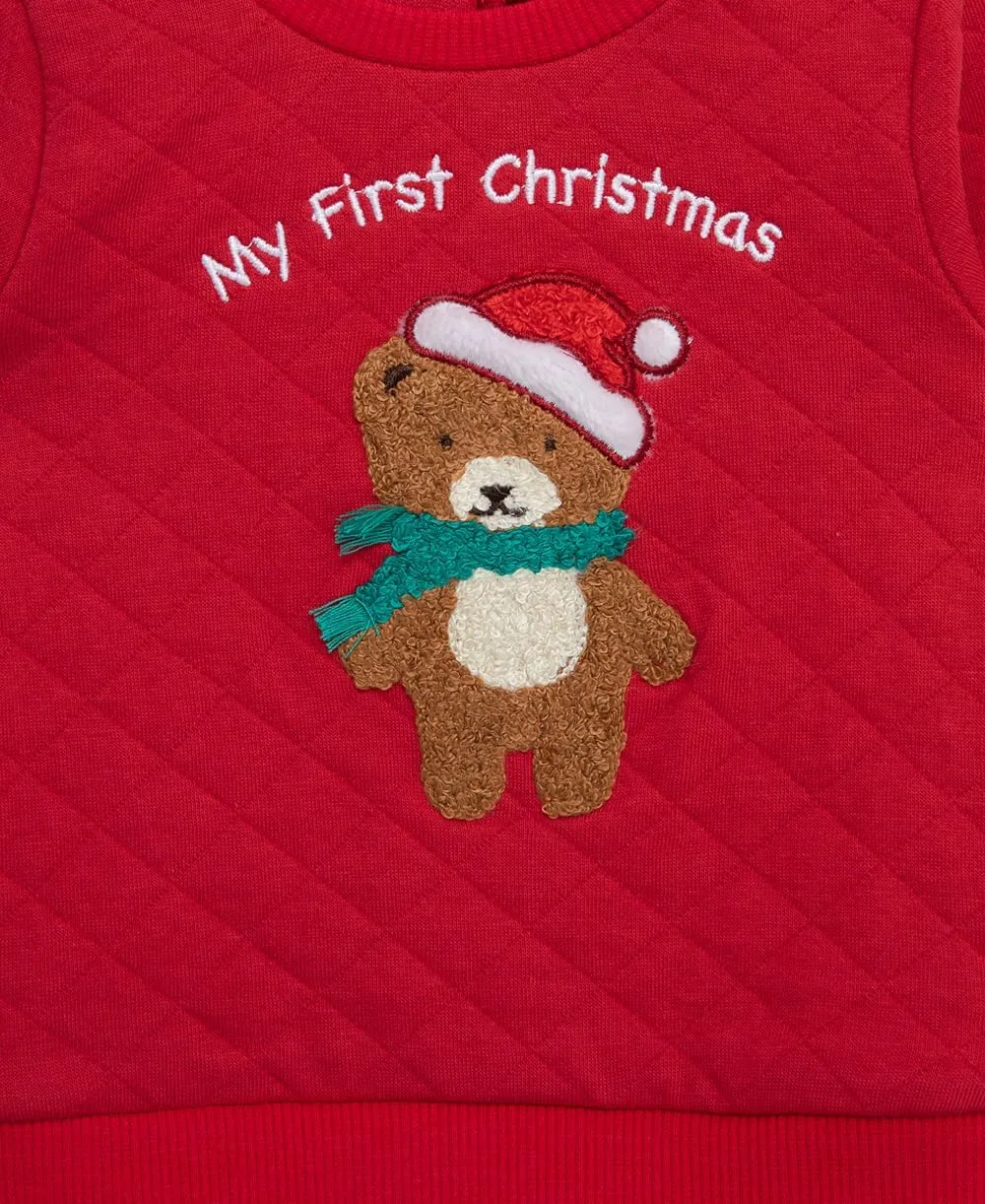 Little Me Clothes for Baby 3-Piece Christmas Holiday Pajama Sets, 3 Months to 12 Months