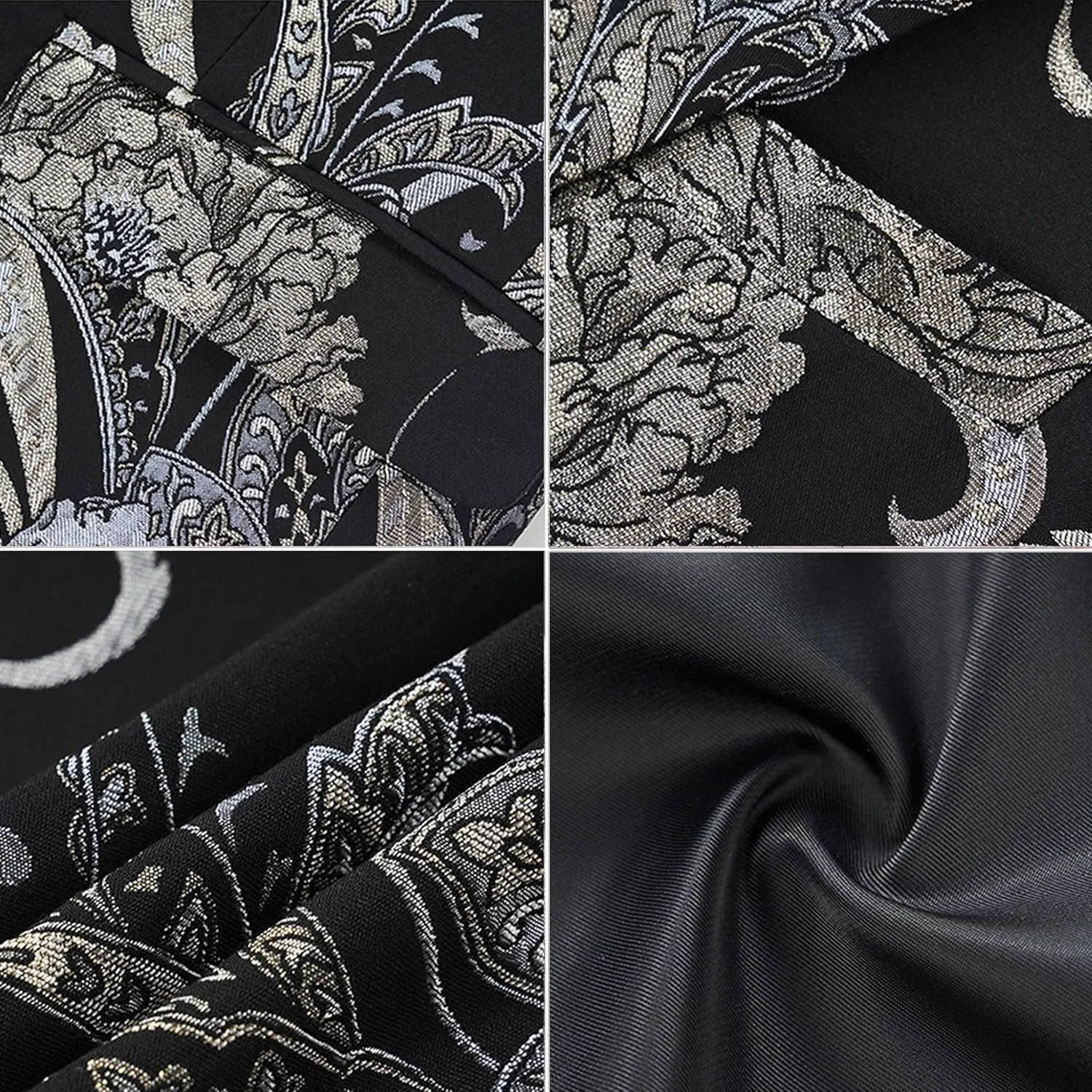 Mens 2 Piece Floral Dress Suit One Button Dinner Tuxedo Jacket & Pants Luxury Printed Wedding Blazer