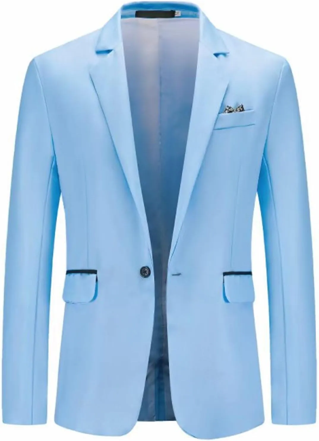 Men's Blazer Jacket Lightweight Casual Sport Coat Classic One Button Stretch Blazer Suit Jacket Sport Coat
