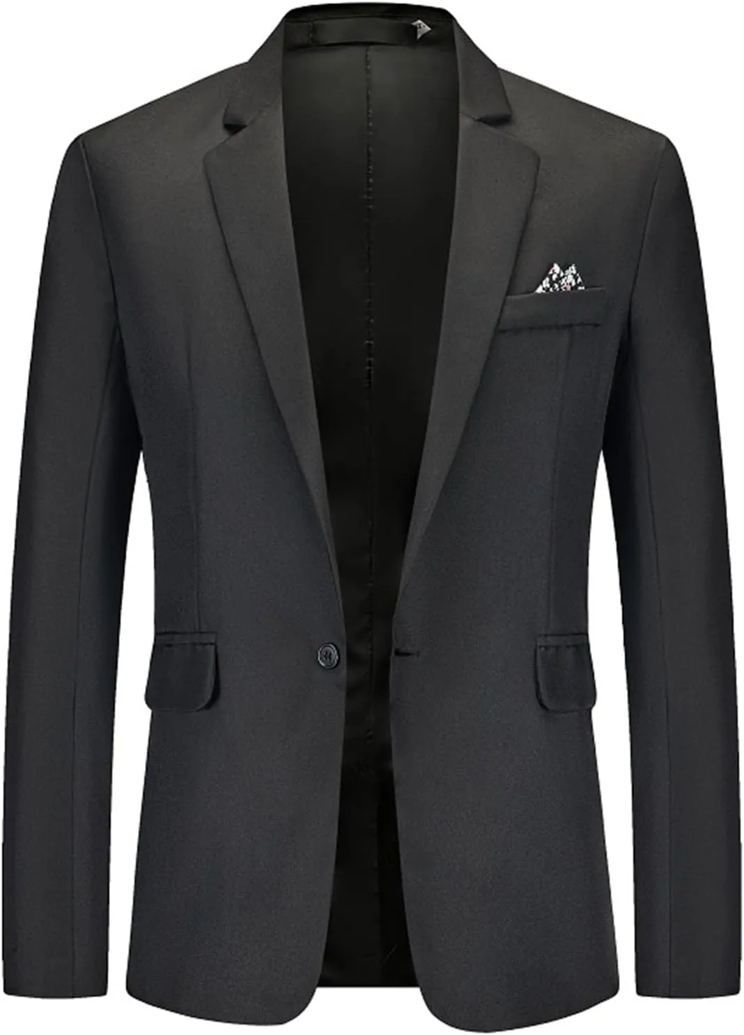Men's Blazer Jacket Lightweight Casual Sport Coat Classic One Button Stretch Blazer Suit Jacket Sport Coat