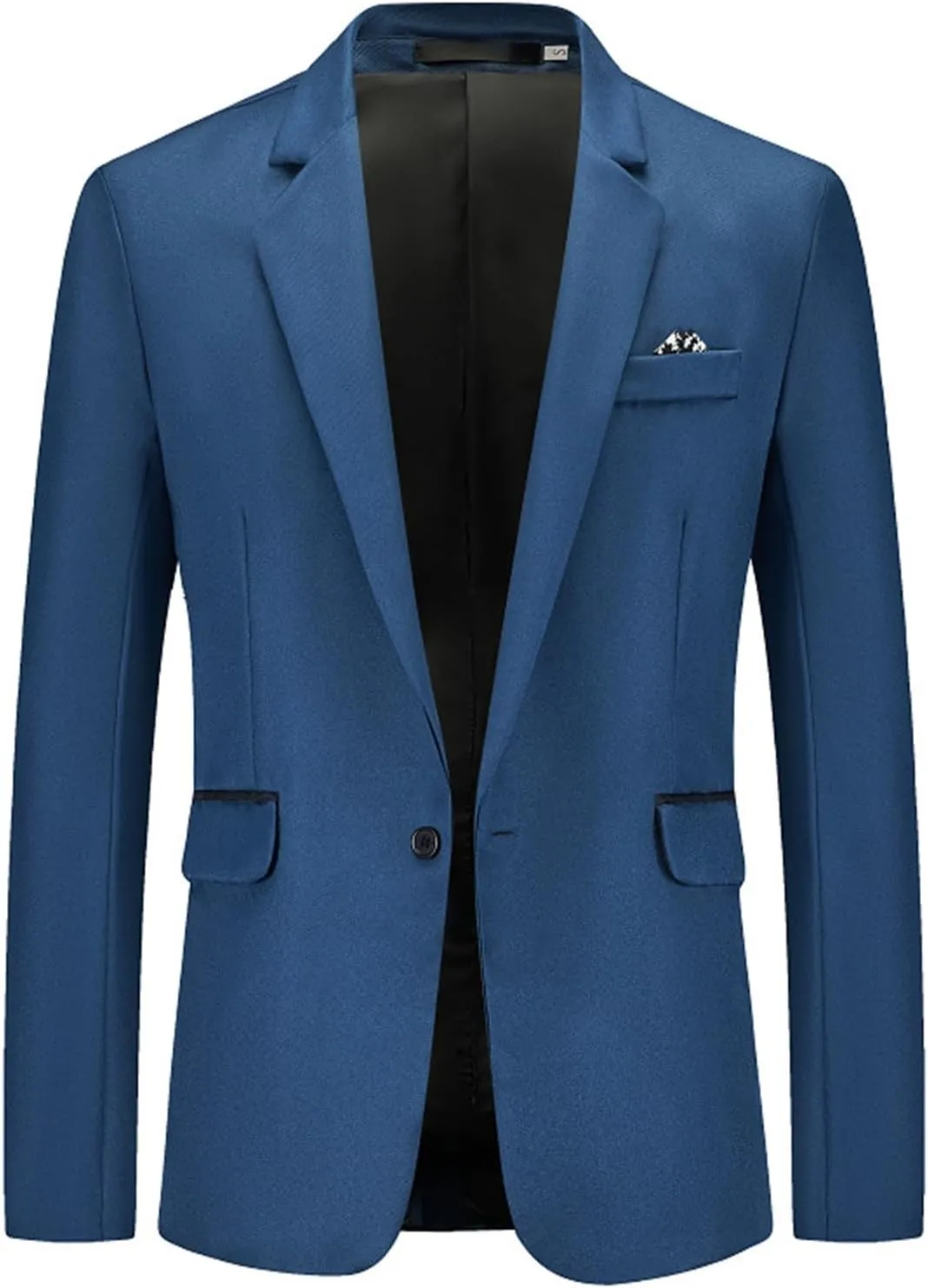 Men's Blazer Jacket Lightweight Casual Sport Coat Classic One Button Stretch Blazer Suit Jacket Sport Coat