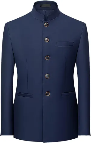 Mens Casual Blazer Sport Coat Vintage Blazer Suit Jacket Lightweight Business Jackets Slim Fit Suit Jackets