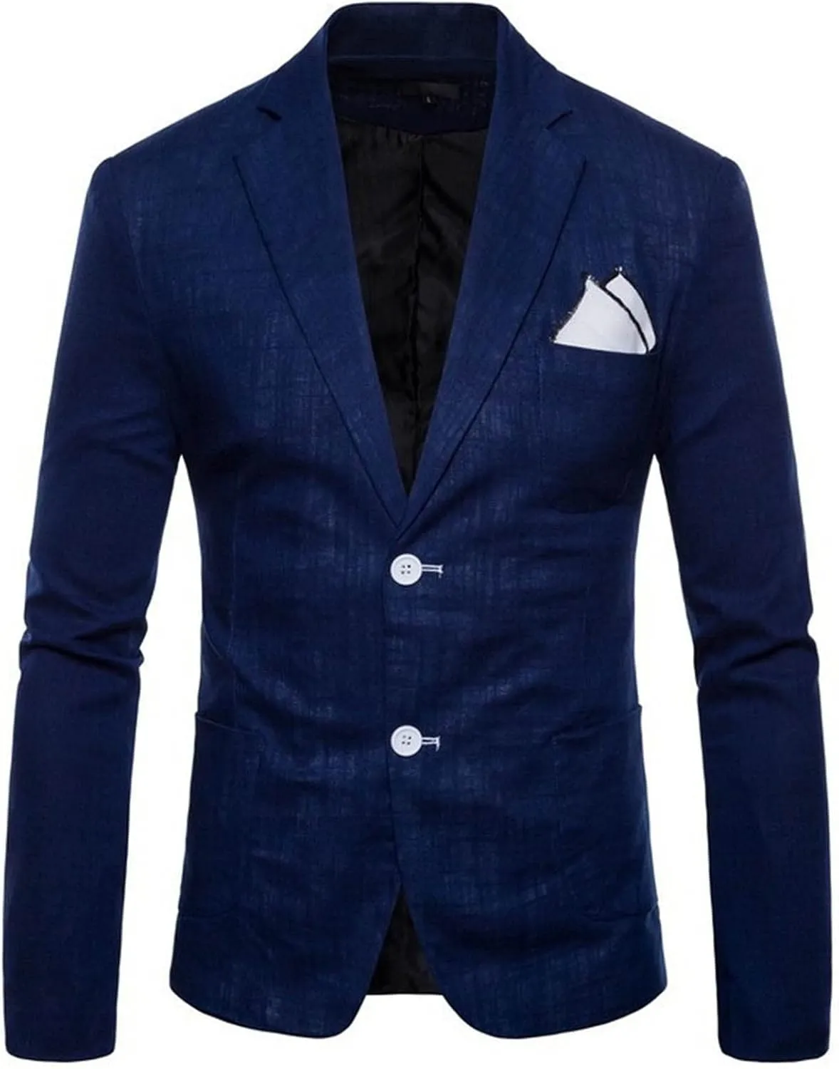 Mens Casual Cotton Blazer Sport Coat Vintage Blazer Suit Jacket Lightweight Business Jackets Slim Fit Suit Jackets