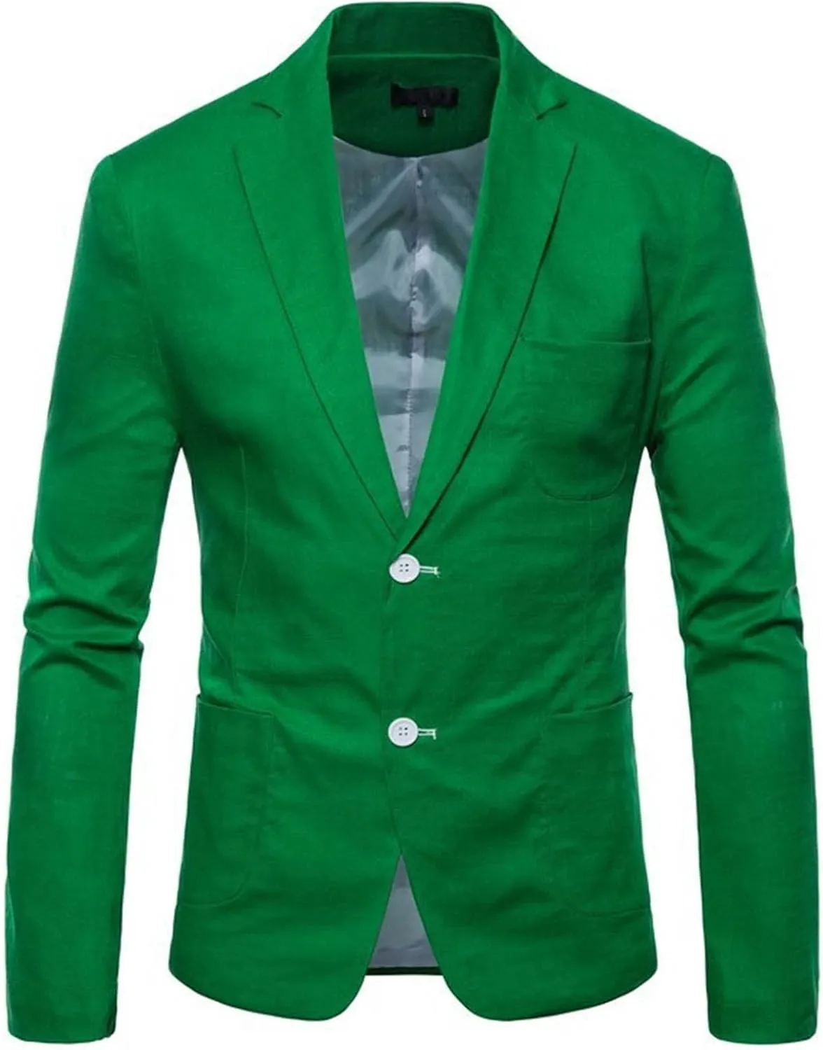 Mens Casual Cotton Blazer Sport Coat Vintage Blazer Suit Jacket Lightweight Business Jackets Slim Fit Suit Jackets