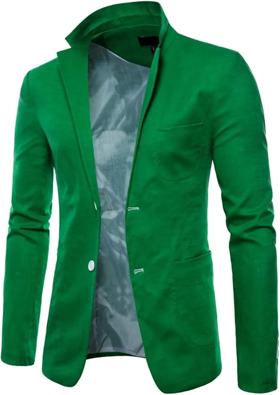 Mens Casual Cotton Blazer Sport Coat Vintage Blazer Suit Jacket Lightweight Business Jackets Slim Fit Suit Jackets