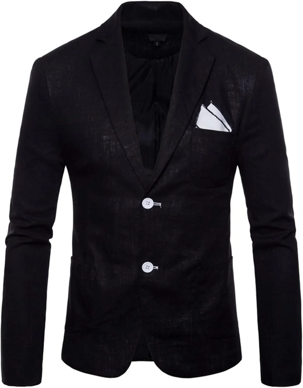 Mens Casual Cotton Blazer Sport Coat Vintage Blazer Suit Jacket Lightweight Business Jackets Slim Fit Suit Jackets