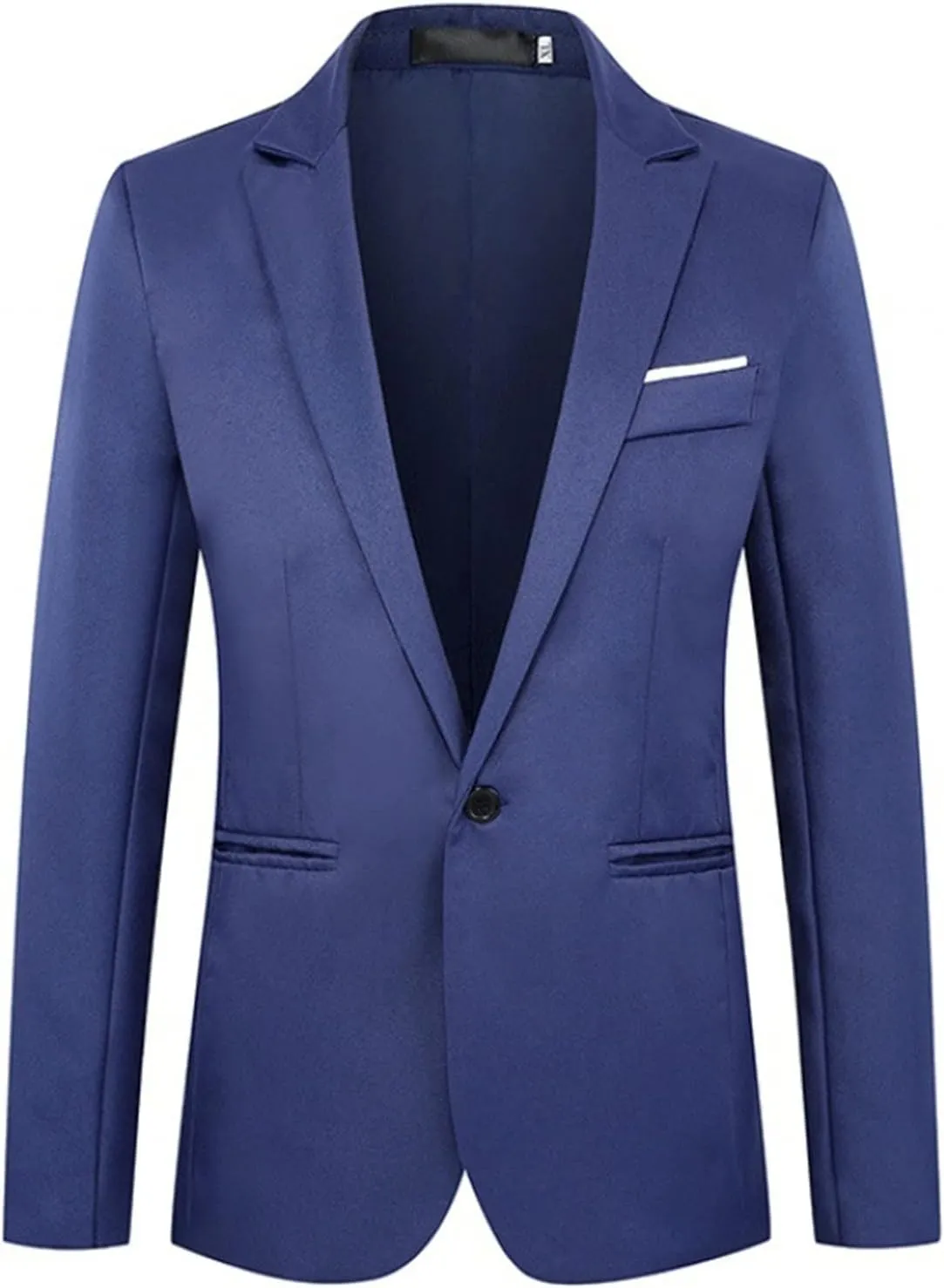 Men's Casual One Button Suit Blazer Jacket Slim Fit Sport Coat Suit Blazer Daily Lightweight Jackets Business Blazer