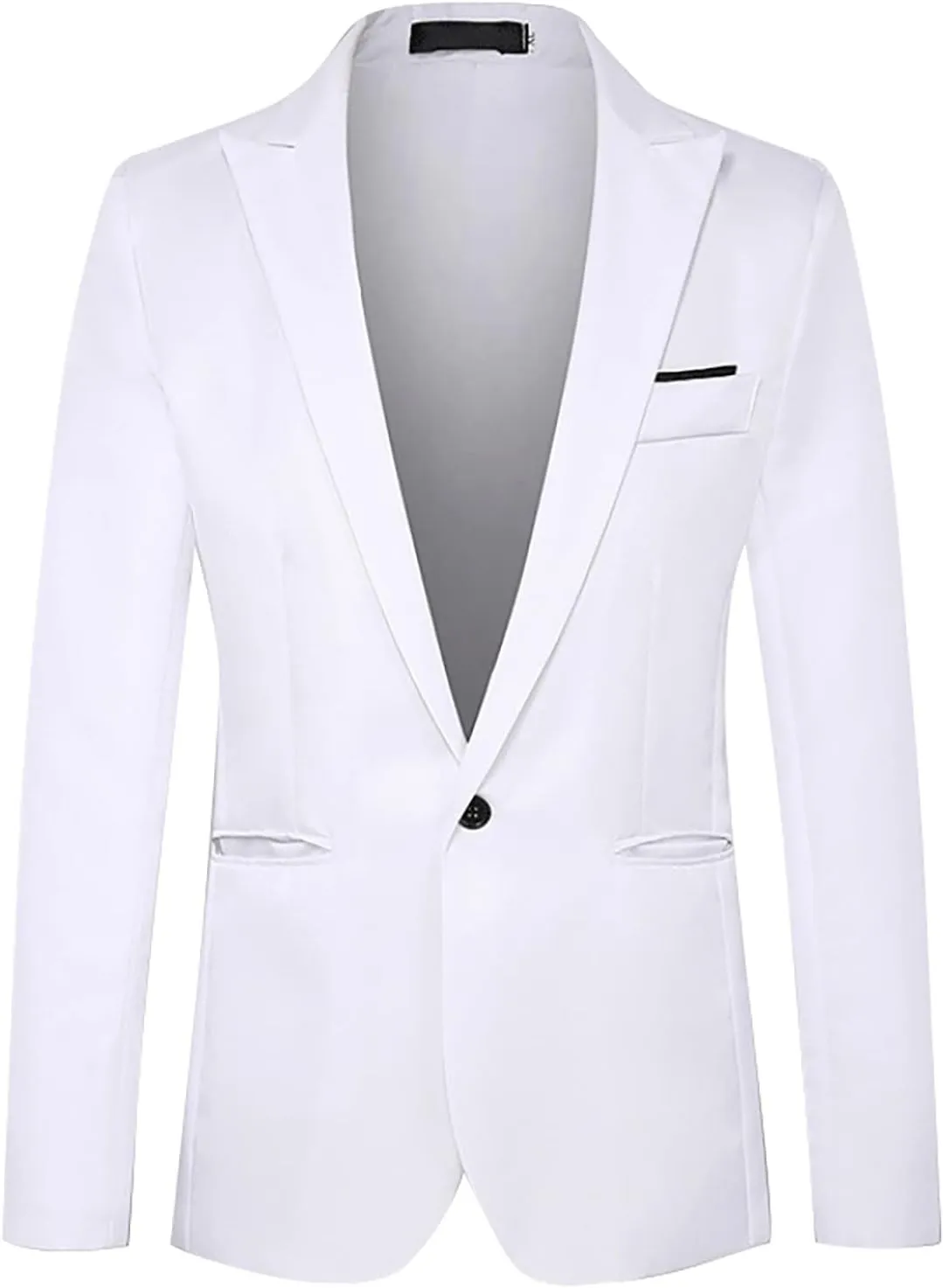 Men's Casual One Button Suit Blazer Jacket Slim Fit Sport Coat Suit Blazer Daily Lightweight Jackets Business Blazer