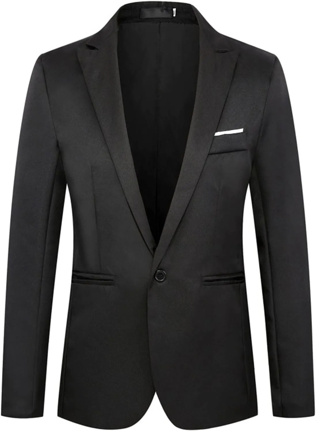 Men's Casual One Button Suit Blazer Jacket Slim Fit Sport Coat Suit Blazer Daily Lightweight Jackets Business Blazer