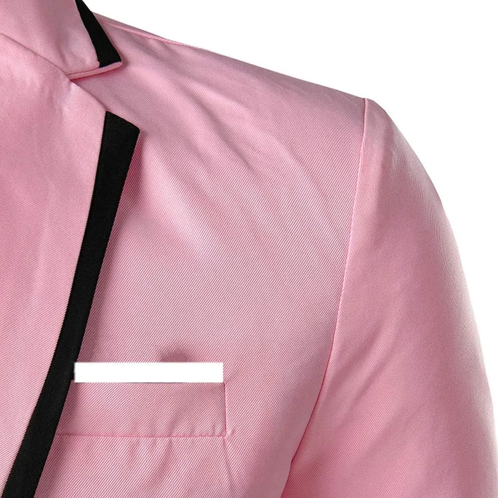 Men's Casual Suit Blazer Jacket One Button Sport Coat Men's Slim Fit Suit Separates Lightweight Sport Coat Jacket