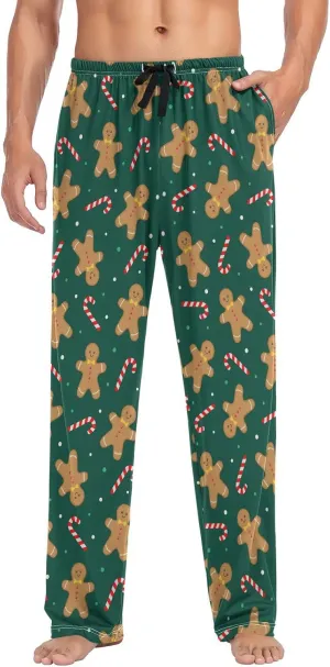 Men's Christmas Pajama Pants Super Soft Sleep Lounge Pants Pjs Bottoms with Pockets