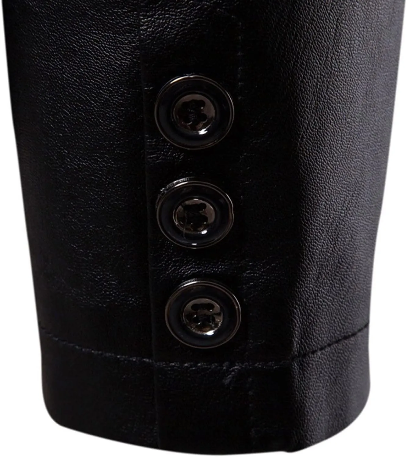 Mens Faux Leather Slim Fit Casual Blazer Sport Coat Blazer Suit Jacket Lightweight Business Jackets Suit Jackets
