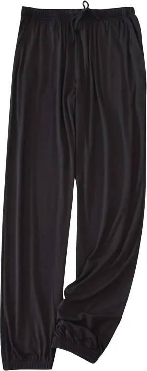Mens Modal Pajama Pants Soft Comfy Jogger Pjs Pant Drawstring Elastic Waist Sleepwear Bottoms Homewear Lounge Pants