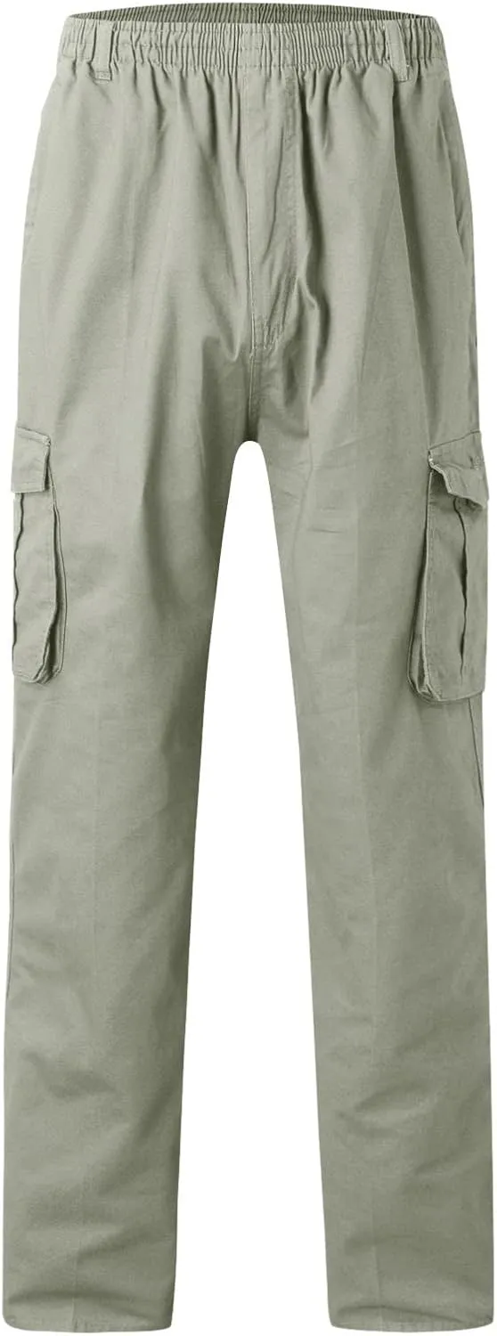 Mens Multi Pockets Cargo Pants Hiking Combat Work Outdoor Trousers Ripstop Wild Cargo Pants with Pockets