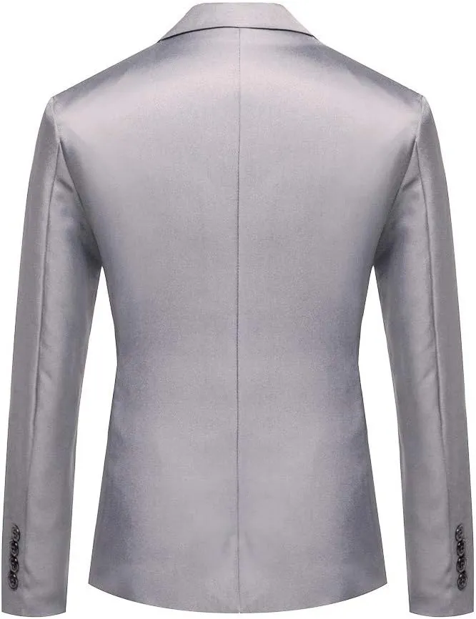 Men's One Button Sport Coat Classic Blazer Suit Jacket Slim Fit Lightweight Jacket Tailored Blazer Sport Coat