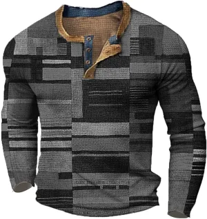 Mens Shirts Vintage Hooded Long Sleeve T Shirt Autumn Solid Casual Top Cotton Collared Basic Golf Shirt Mens Flannel